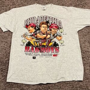 VTG 90’s Philadelphia Phillies Daulton, Dykstra, Jefferies Bad Boys TShirt Sz XL